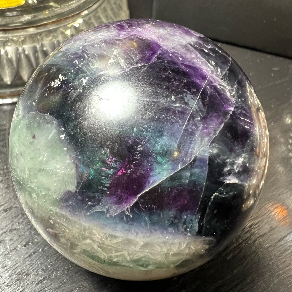 Rainbow Fluorite Sphere